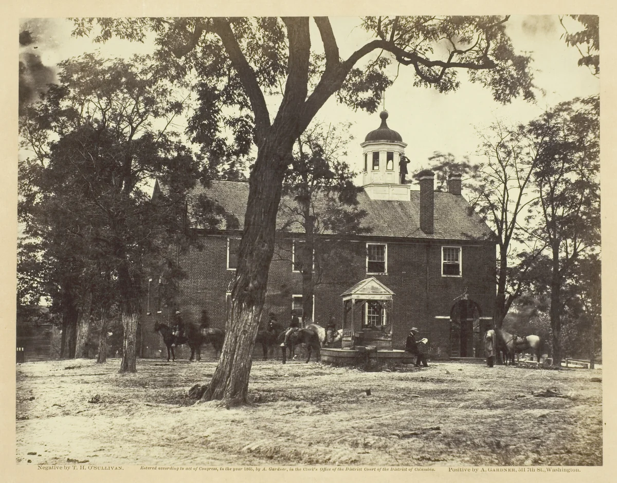 Fairfax Court-House by Timothy O'Sullivan, photograph, 1863