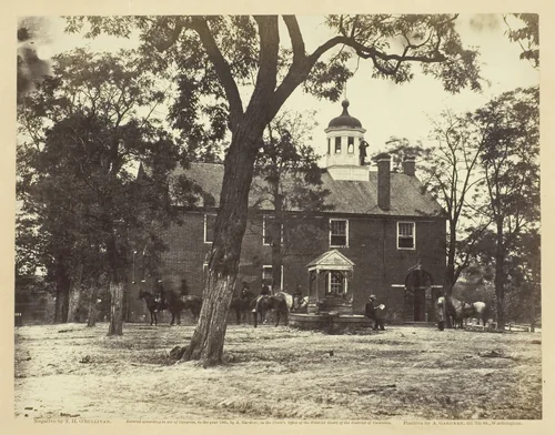 Fairfax Court-House by Timothy O'Sullivan, photograph, 1863