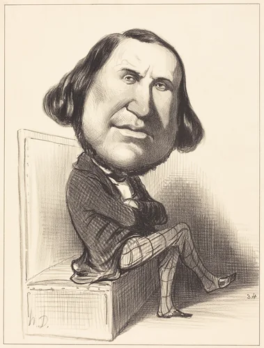 Auguste Avond by Honoré Daumier, print, 1849
