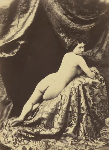 Nude Study by Auguste Belloc, photograph, 1850-1860