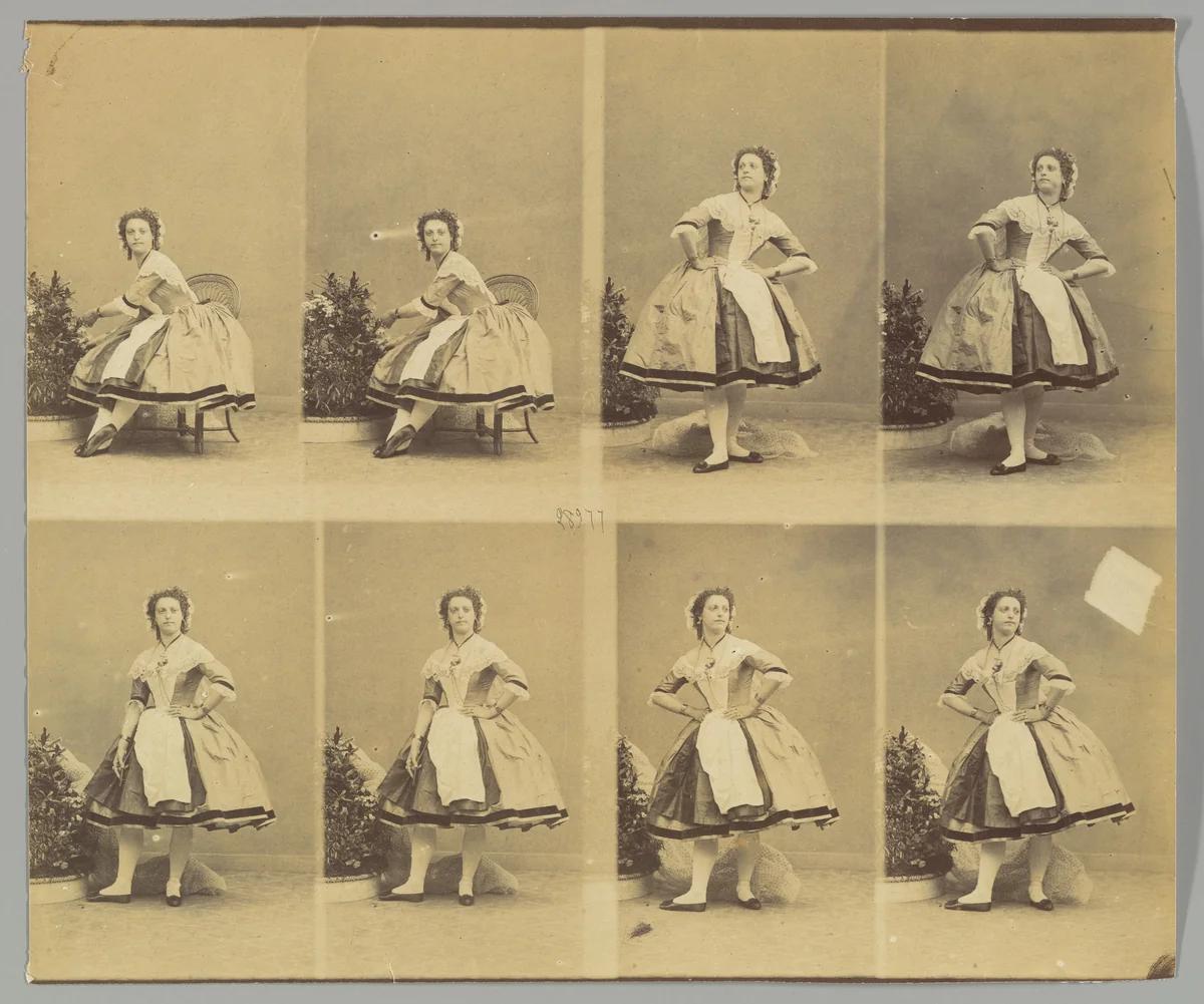 A Mlle Schlusser by André Adolphe-Eugène Disdéri, photograph, 1861