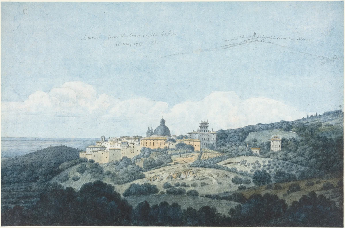 Larici from the Convent of the Galoro by Thomas Jones, drawing, 1777