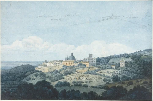 Larici from the Convent of the Galoro by Thomas Jones, drawing, 1777