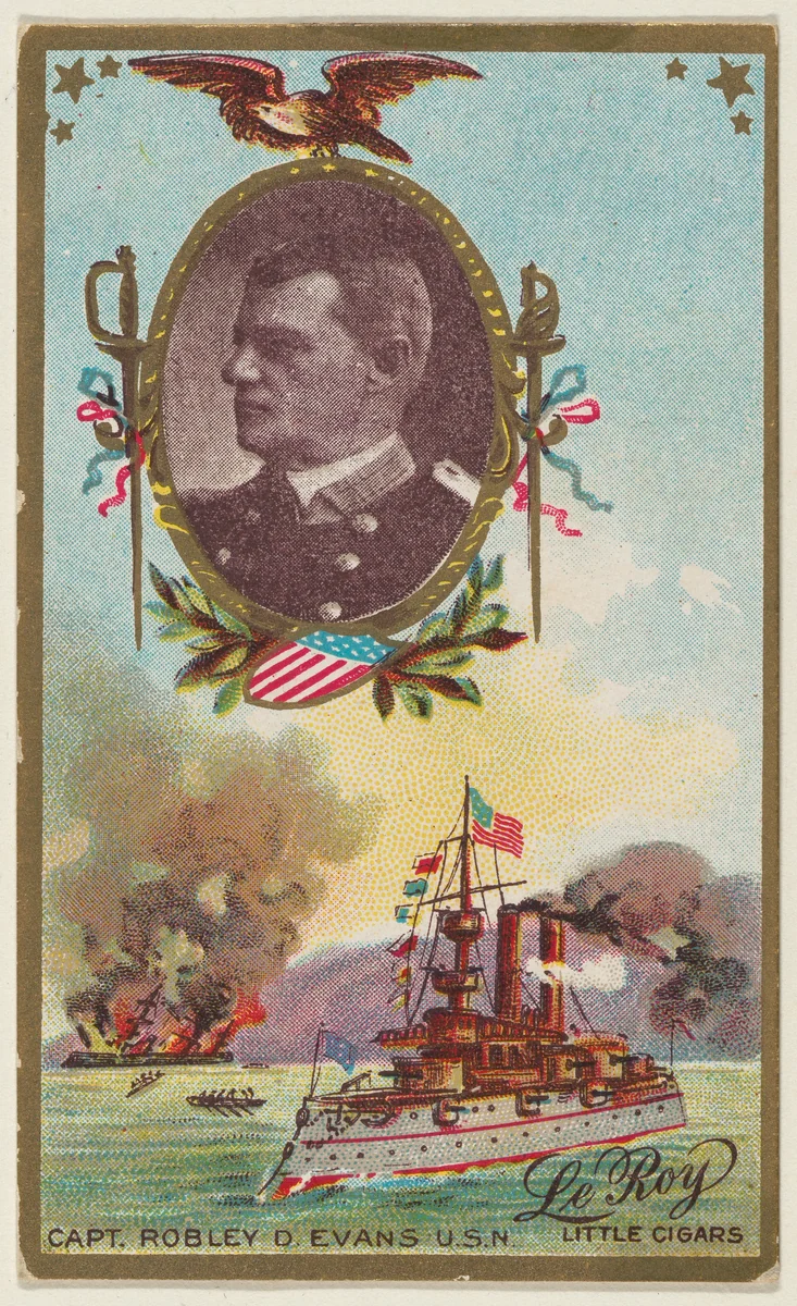 Captain Robley D. Evans, U.S. Navy, from the "Generals" series (T63), issued by LeRoy Little Cigars by LeRoy Little Cigars, print, 1898-1901