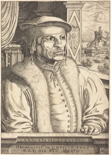 Leonard von Eckh by Hanns Lautensack, print, 1553