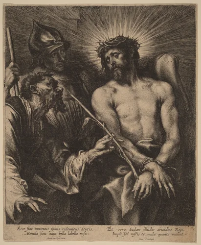 Christ Crowned with Thorns by Sir Anthony van Dyck; Lucas Emil Vorsterman, print, 1630