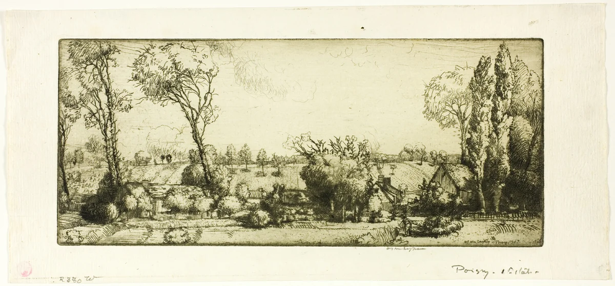 Landscape, Poigny by Donald Shaw MacLaughlan, print, 1907