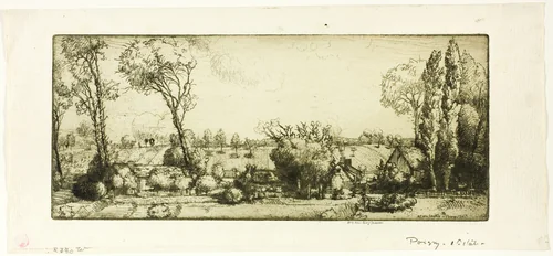 Landscape, Poigny by Donald Shaw MacLaughlan, print, 1907
