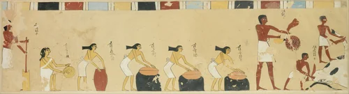 Women Preparing Food, Tomb of Djari by Nina de Garis Davies, artwork, -2060--2010