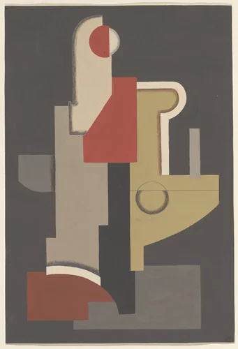 Composition by Willi Baumeister, drawing, 1922
