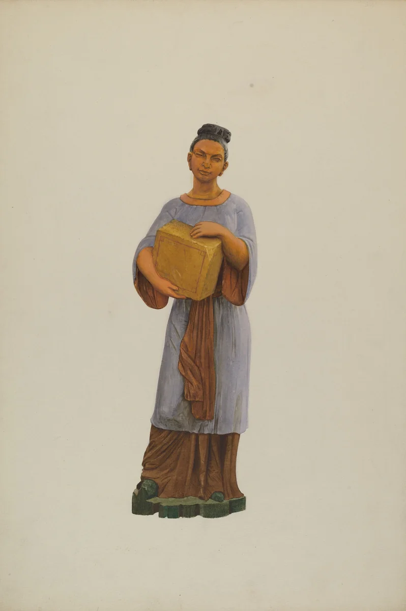 Tea Store Figure by John W. Kelleher, index of american design, 1938