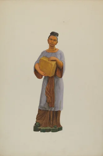 Tea Store Figure by John W. Kelleher, index of american design, 1938
