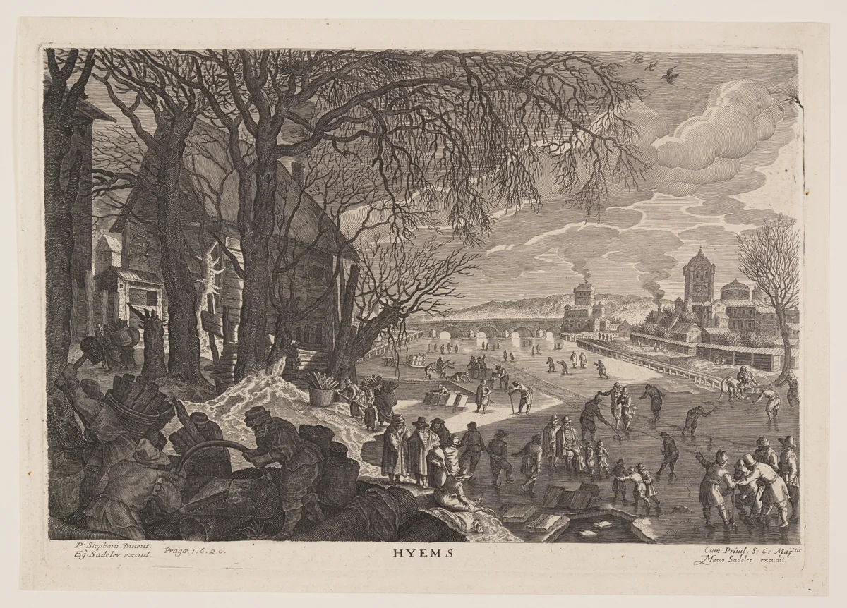 Winter, from The Four Seasons by Aegidius Sadeler II, print, 1620