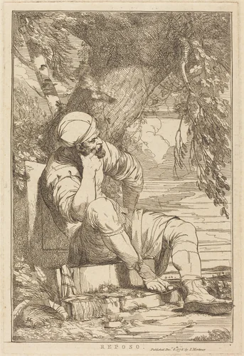 Reposo by John Hamilton Mortimer, print, 1778