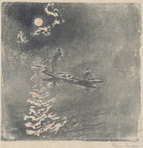 Night Fishing by Pierre Roche, print, 1880-1922