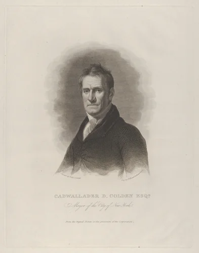 Cadwallader David Colden, Mayor of New York City by Asher Brown Durand, print, 1820-1830