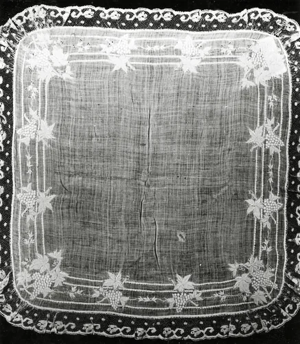 Handkerchief by France and Belgium, textile, 1875-1900
