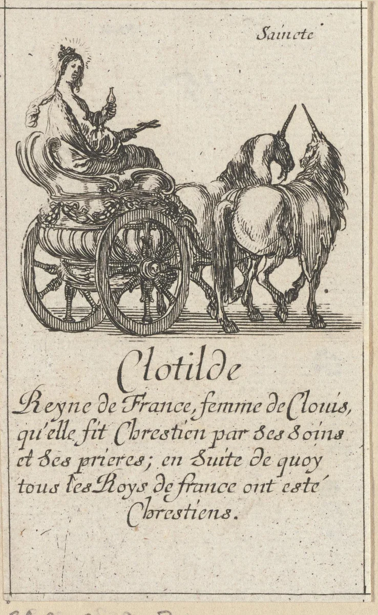 Clothilde by Stefano della Bella, print, 1620-1664