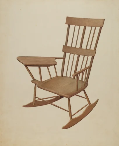 Rocking Chair by Josephine Miller, index of american design, 1942