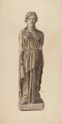 Circus Wagon Figure by Alvin M. Gully, index of american design, 1938