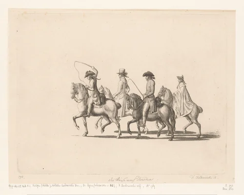 Reis van de kunstenaar naar Dresden in juni 1789 by Daniel Nikolaus Chodowiecki, print, 1795