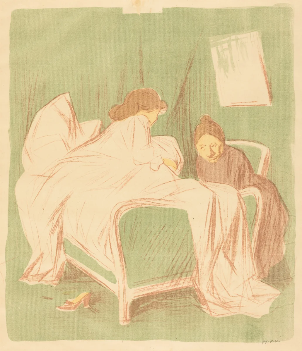 Les instructions pour la journée (The Instructions for the Day) by Jean-Louis Forain, print, 1892-1902