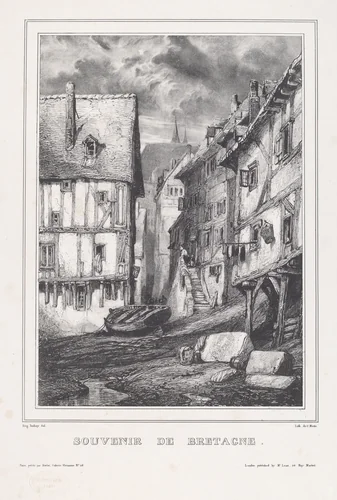 Souvenir de Bretagne by Eugène Isabey, print, 1832
