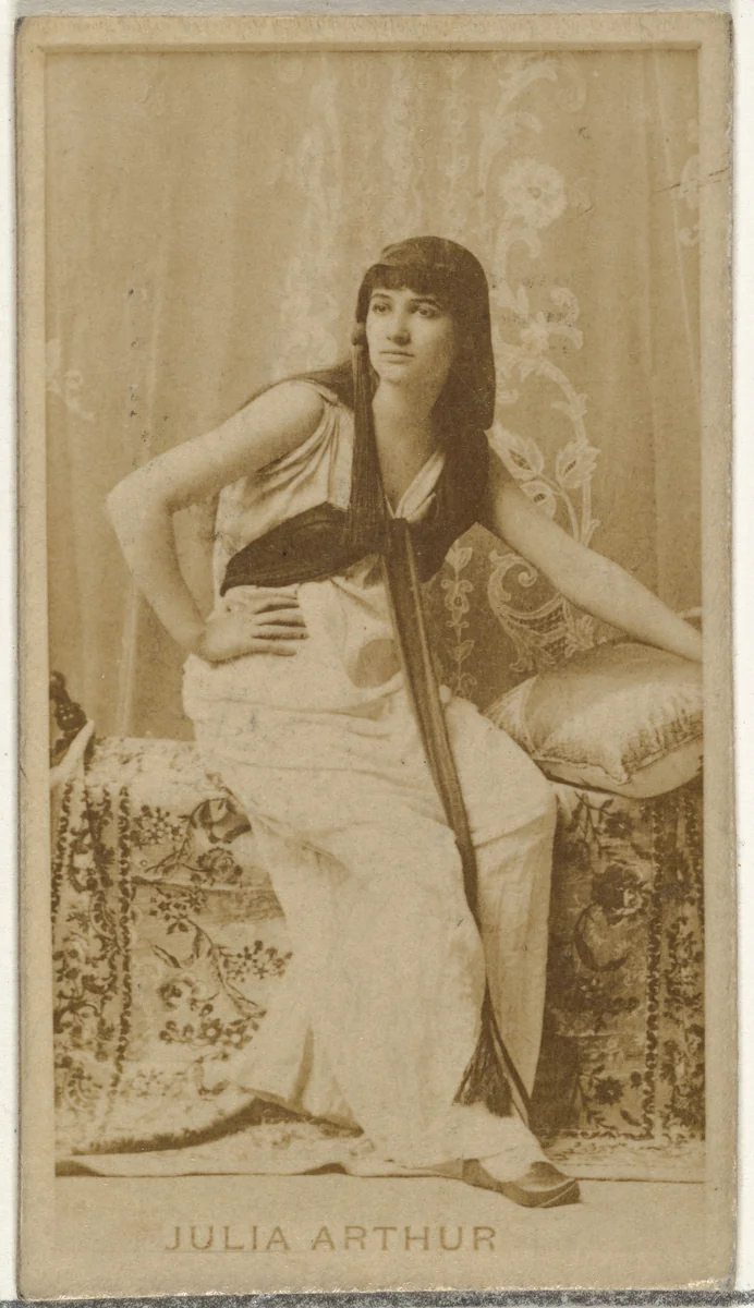Julia Arthur, from the Actors and Actresses series (N145-8) issued by Duke Sons & Co. to promote Duke Cigarettes by W. Duke, Sons & Co., photograph, 1890-1895