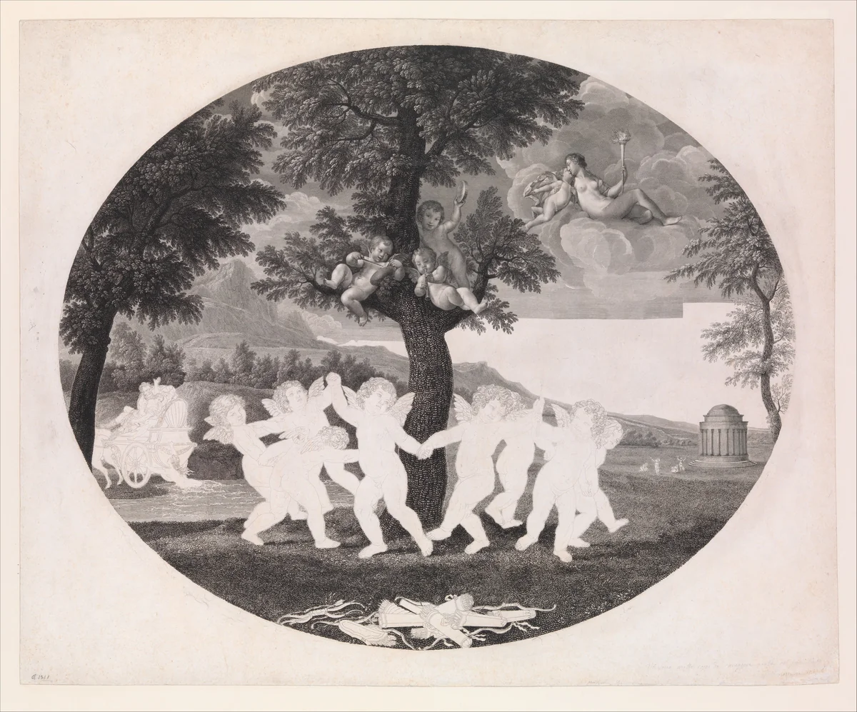 Amorini Celebrate the Rape of Proserpine by Francesco Rosaspina, print, 1805-1812
