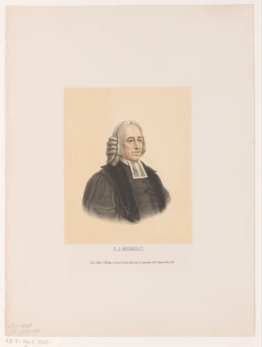 Portret van Gerard Johan Nahuys by Leendert Springer, print, 1850