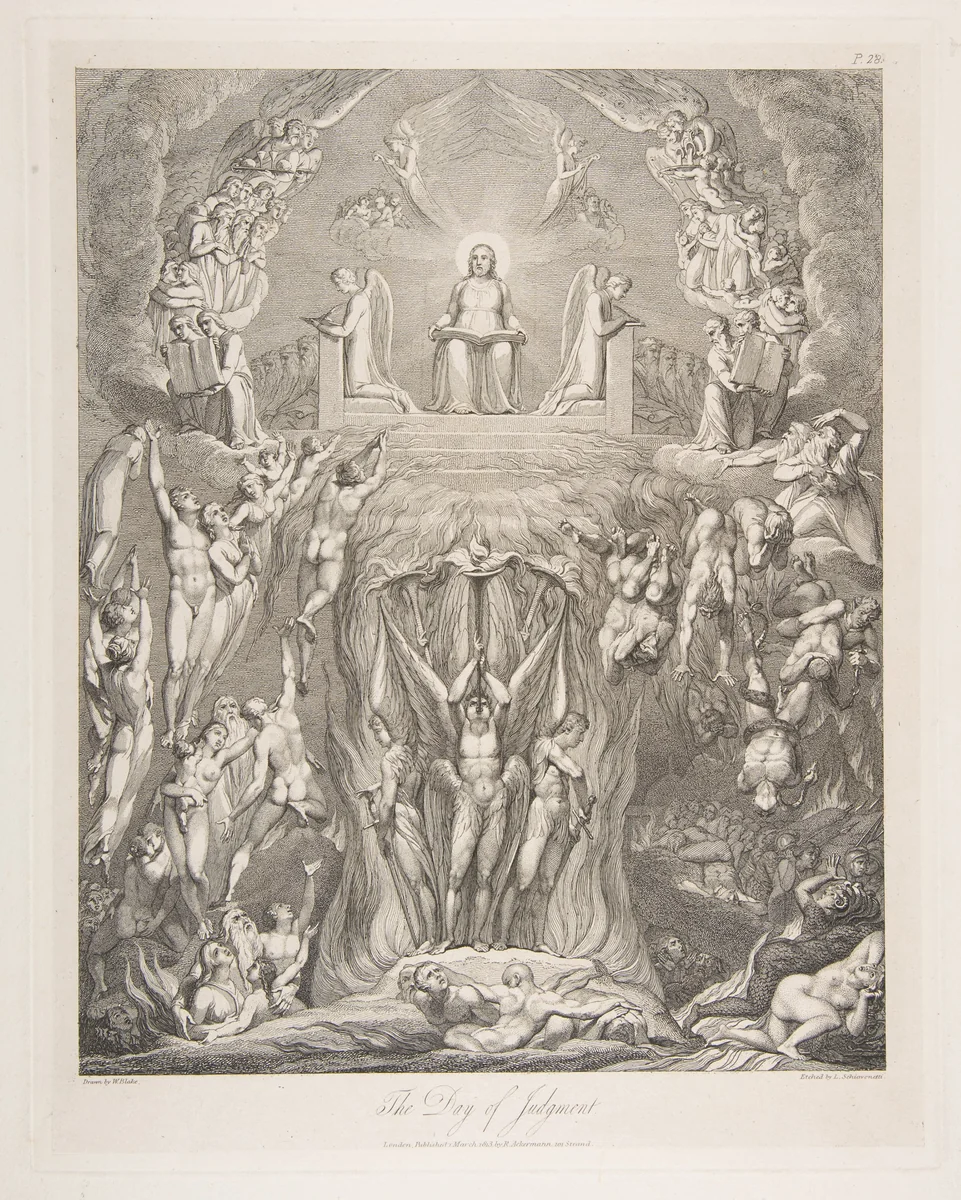 The Day of Judgment, from "The Grave," a Poem by Robert Blair by William Blake, print, 1813