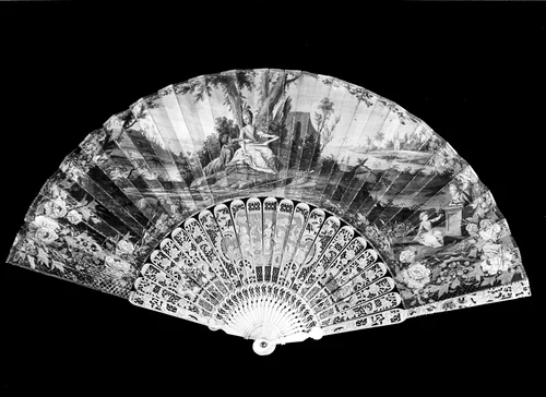 Fan by England, textile, 1701-1800