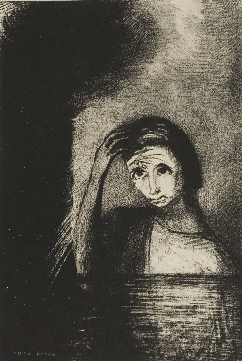 Frontispiece from Emile Verhaeren's Les Debacles by Odilon Redon, print, 1889