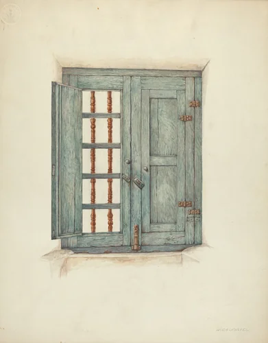 Window Shutters and Details by William Kieckhofel, index of american design, 1939