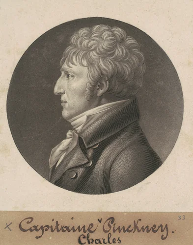 Charles Pinckney by Charles B. J. Févret de Saint-Mémin, print, 1806