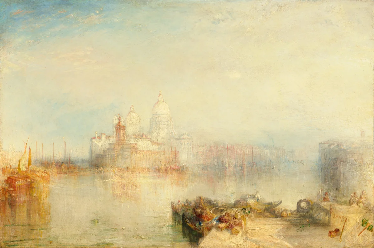 The Dogana and Santa Maria della Salute, Venice by Joseph Turner, painting, 1843