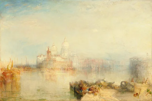 The Dogana and Santa Maria della Salute, Venice by Joseph Turner, painting, 1843