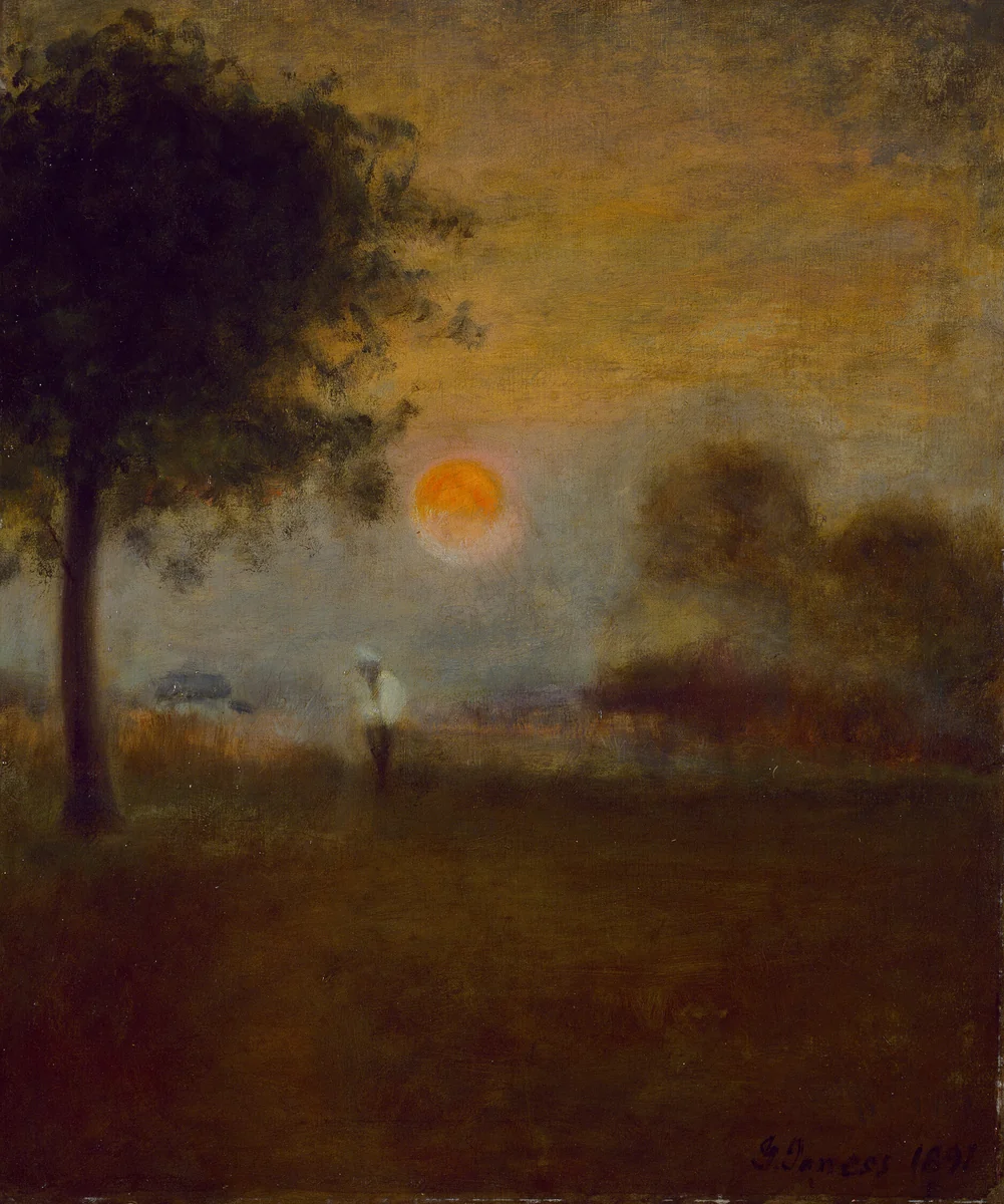 Moonrise by George Inness, painting, 1891