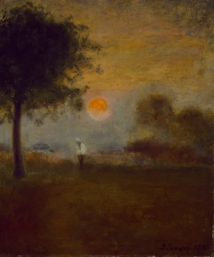 Moonrise by George Inness, painting, 1891