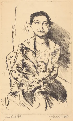 Anneliese Halbe by Lovis Corinth, print, 1918