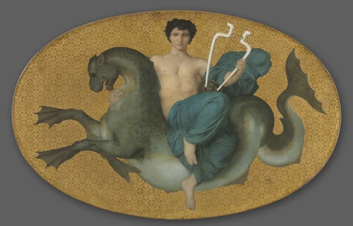 Arion on a Sea Horse by William-Adolphe Bouguereau, painting, 1855