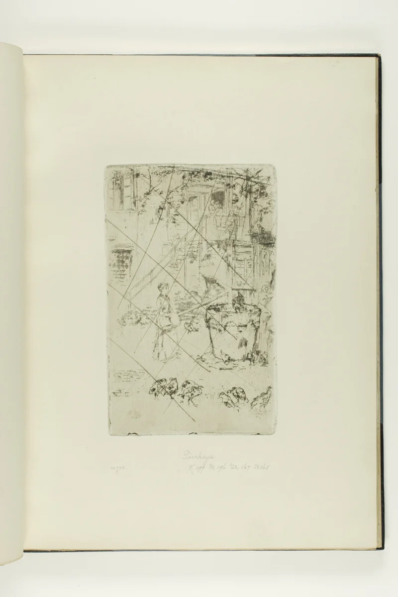 Turkeys by James McNeill Whistler, print, 1880