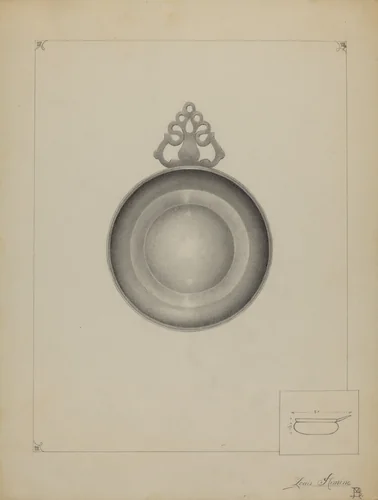 Pewter Porringer by Louis Annino, index of american design, 1935-1942
