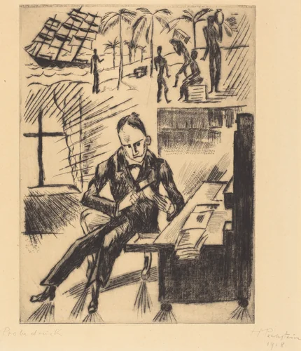 Heidenstamm I by Max Pechstein, print, 1918