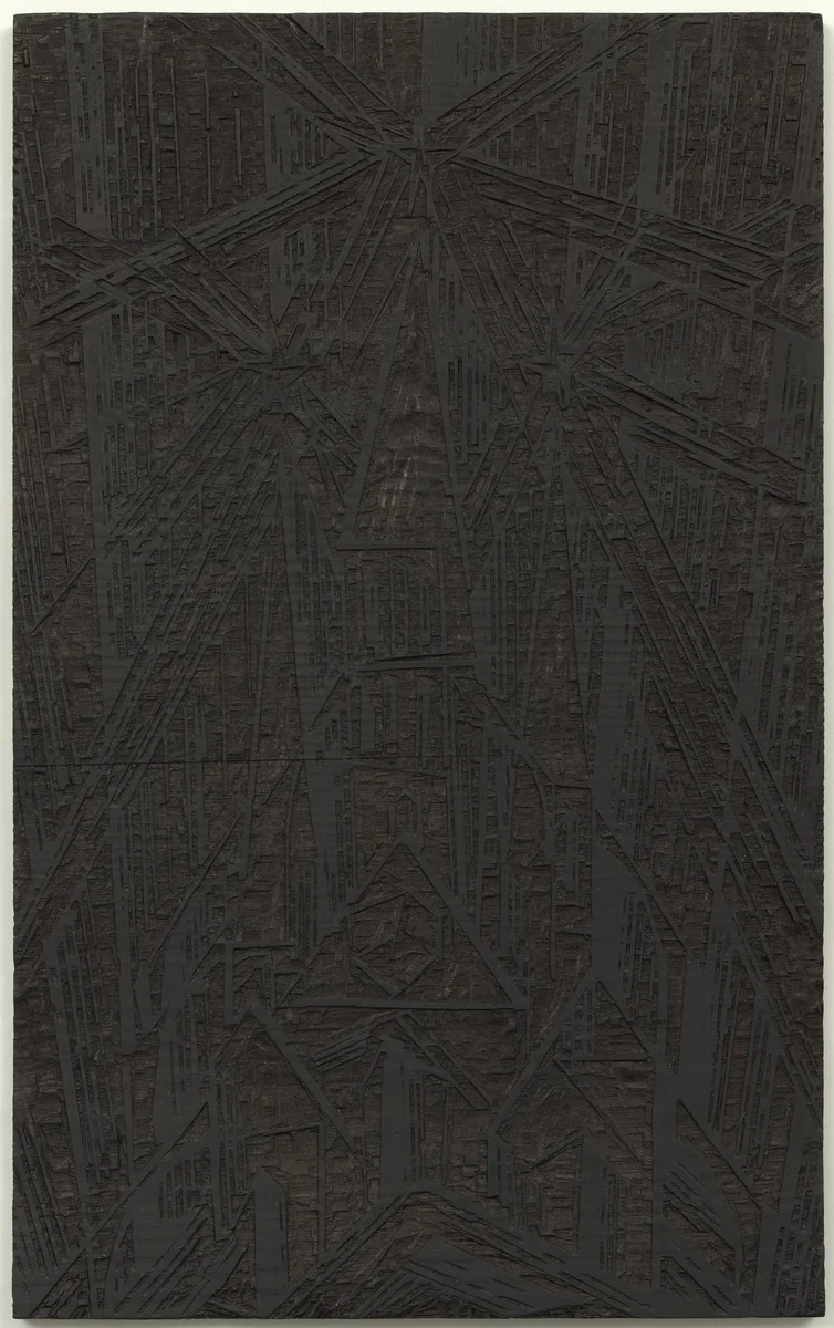 Woodblock for Cathedral (Holzstock für Kathedrale) by Lyonel Feininger, print, 1919