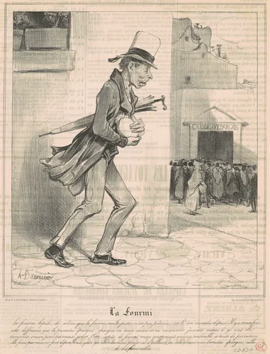 La fourmi by Honoré Daumier, print, 1838