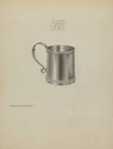 Silver Mug by Hans Westendorff, index of american design, 1937