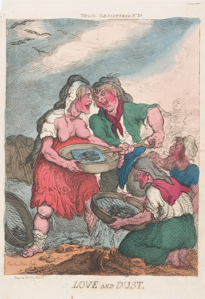 Love and Dust by Thomas Rowlandson, print, 1810