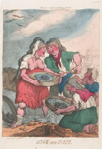 Love and Dust by Thomas Rowlandson, print, 1810