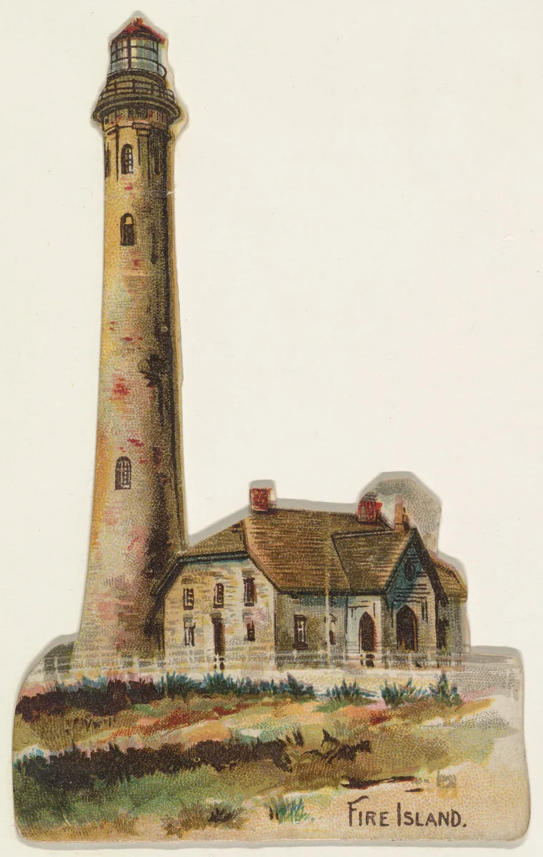 Fire Island, from the Lighthouses series (N119) issued by Duke Sons & Co. to promote Honest Long Cut Tobacco by W. Duke, Sons & Co., print, 1889
